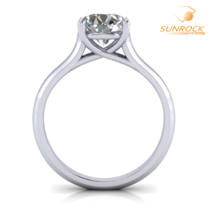 Trellis Style Prong Set Solitaire Diamond Engagement Ring Sun Rock Gems SRGBR1018 – 8